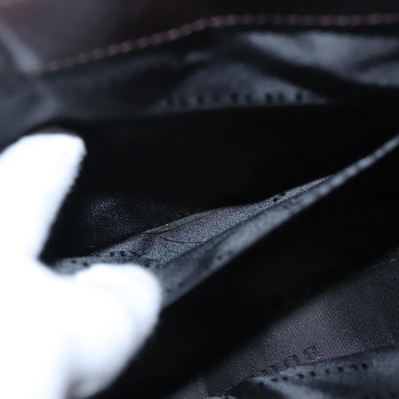 BURBERRY Nova Check Hand Bag Canvas Beige Auth 110198