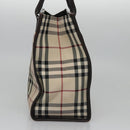 BURBERRY Nova Check Hand Bag Canvas Beige Auth 110198-5