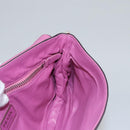 PRADA Chain Shoulder Bag Leather Purple Auth 110200-18