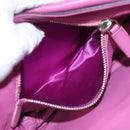 PRADA Chain Shoulder Bag Leather Purple Auth 110200-21