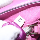 PRADA Chain Shoulder Bag Leather Purple Auth 110200-23