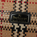 BURBERRY Blue Label Nova Check Hand Bag Leather Beige Auth 110204-17