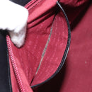 BURBERRY Nova Check Hand Bag Wool Black Auth 110205-12