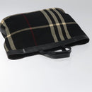 BURBERRY Nova Check Hand Bag Wool Black Auth 110205-6