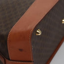 CELINE Macadam Canvas Hand Bag PVC Leather Brown Auth 110210-10