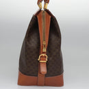 CELINE Macadam Canvas Hand Bag PVC Leather Brown Auth 110210-5
