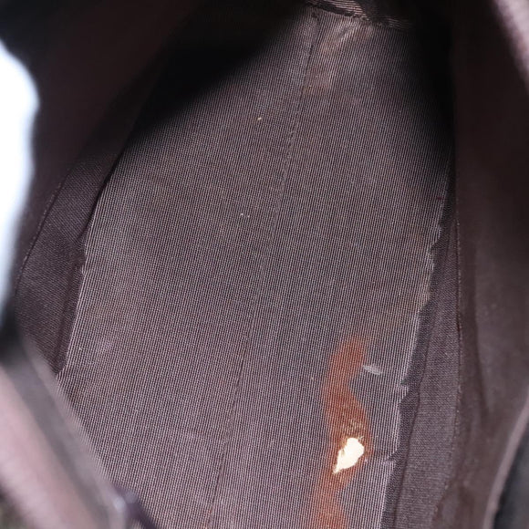 BURBERRY Nova Check Hand Bag Canvas Beige Auth 110211