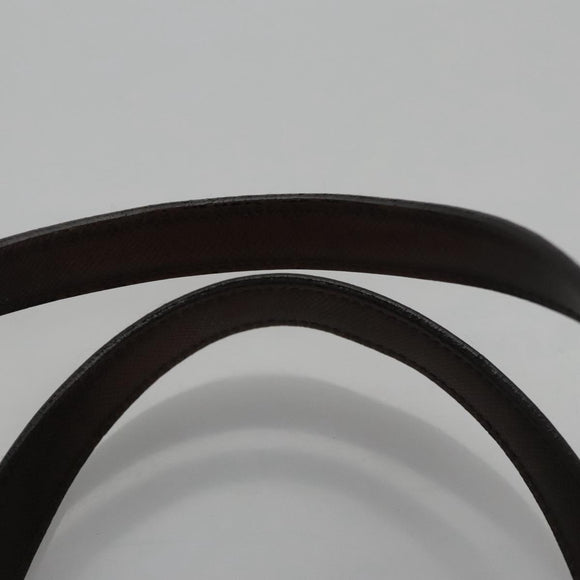 BURBERRY Nova Check Hand Bag Canvas Beige Auth 110211