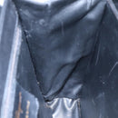 Salvatore Ferragamo Gancini Hand Bag Leather 2way Black Gold Auth 110218-19