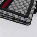 GUCCI GG Supreme Sherry Line Shoulder Bag PVC Navy Red 41 02 013 Auth 110219-14