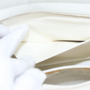 CHANEL Wild Stitch Hand Bag Leather White CC Auth 110221-24