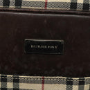 BURBERRY Nova Check Shoulder Bag Canvas Beige Auth 110227-17