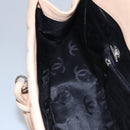 CHANEL Matelasse Cambon Line Shoulder Bag Leather Beige Silver CC Auth 110229A-26