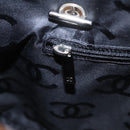 CHANEL Matelasse Cambon Line Shoulder Bag Leather Beige Silver CC Auth 110229A-27