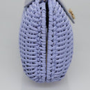 Salvatore Ferragamo Gancini Handtas Wicker Paars Goud Auth 110237AM-4
