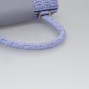 Salvatore Ferragamo Gancini Handtas Wicker Paars Goud Auth 110237AM-8