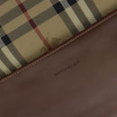 BURBERRY Nova Check Shoulder Bag PVC Beige Auth 110240-18