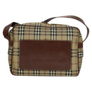 BURBERRY Nova Check Shoulder Bag PVC Beige Auth 110240-13