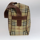 BURBERRY Nova Check Shoulder Bag PVC Beige Auth 110240-3