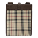 BURBERRY Nova Check Shoulder Bag Canvas Beige Auth 110242-2