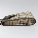 BURBERRY Nova Check Shoulder Bag Canvas Beige Auth 110242-4