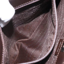 BURBERRY Nova Check Hand Bag PVC Beige Auth 110244-12