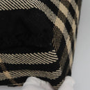 BURBERRY Nova Check Hand Bag Canvas Black Auth 110246-14