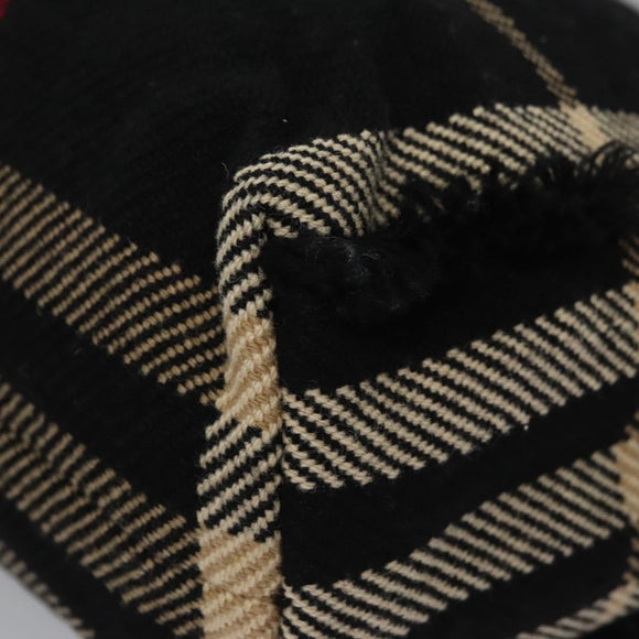 BURBERRY Nova Check Hand Bag Canvas Black Auth 110246