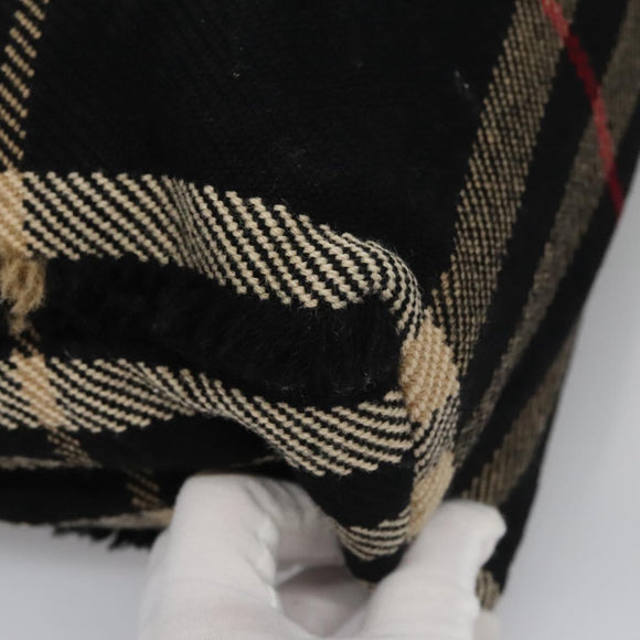 BURBERRY Nova Check Hand Bag Canvas Black Auth 110246