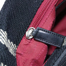 BURBERRY Nova Check Hand Bag Canvas Black Auth 110246-22