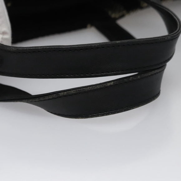 BURBERRY Nova Check Hand Bag Canvas Black Auth 110246