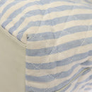 CHANEL Matelasse Chain Shoulder Bag Canvas White Light Blue CC Auth 110253-16