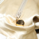 CHANEL Matelasse Chain Shoulder Bag Canvas White Light Blue CC Auth 110253-20