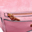 Miu Miu Shoulder Bag Leather Pink Auth 110296V-24