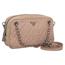 PRADA Hand Bag Nylon 2way Pink Auth 110297