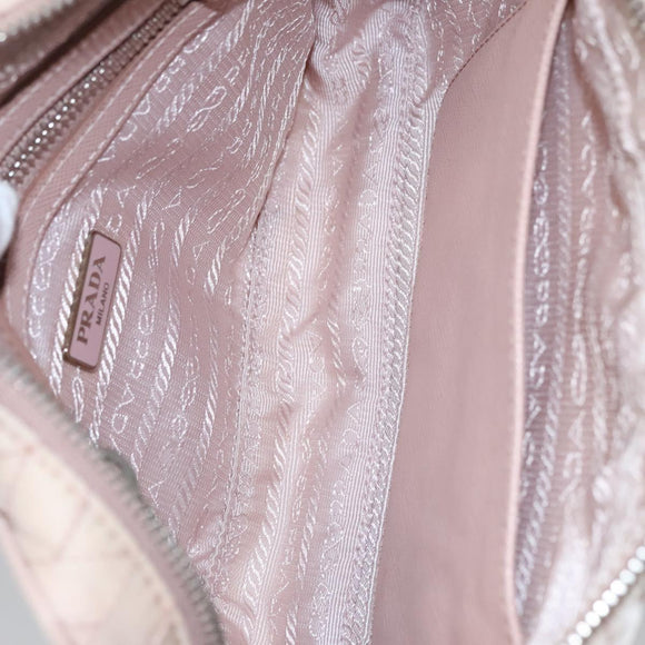 PRADA Hand Bag Nylon 2way Pink Auth 110297