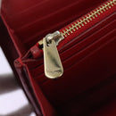 Salvatore Ferragamo Gancini Chain Shoulder Wallet Leather Black Auth 110302-22