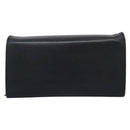 Salvatore Ferragamo Gancini Chain Shoulder Wallet Leather Black Auth 110302-2