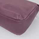 CHANEL Matelasse Chain Shoulder Bag Lamb Skin Purple CC Auth 110303AV-13