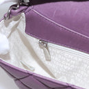 CHANEL Matelasse Chain Shoulder Bag Lamb Skin Purple CC Auth 110303AV-23