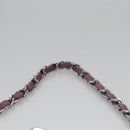 CHANEL Matelasse Chain Shoulder Bag Lamb Skin Purple CC Auth 110303AV-8