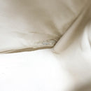 CHANEL Striped Matelasse Chain Shoulder Bag Canvas White Gray CC Auth 110304AV-10