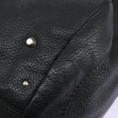 Chloe Hand Bag Leather Black Auth 110305-16