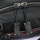 Chloe Hand Bag Leather Black Auth 110305-20