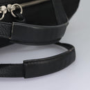 Chloe Hand Bag Leather Black Auth 110305-8