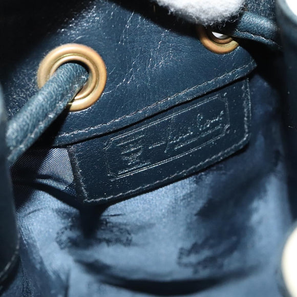 MCM Vicetos Logogram Shoulder Bag PVC Leather White Auth 110311