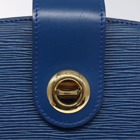 LOUIS VUITTON Epi Capuchin Shoulder Bag Blue M52345 LV Auth 110329