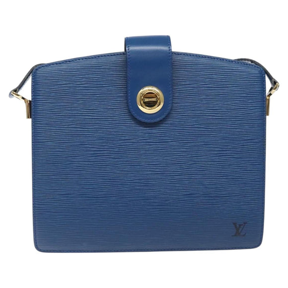 LOUIS VUITTON Epi Capuchin Shoulder Bag Blue M52345 LV Auth 110329