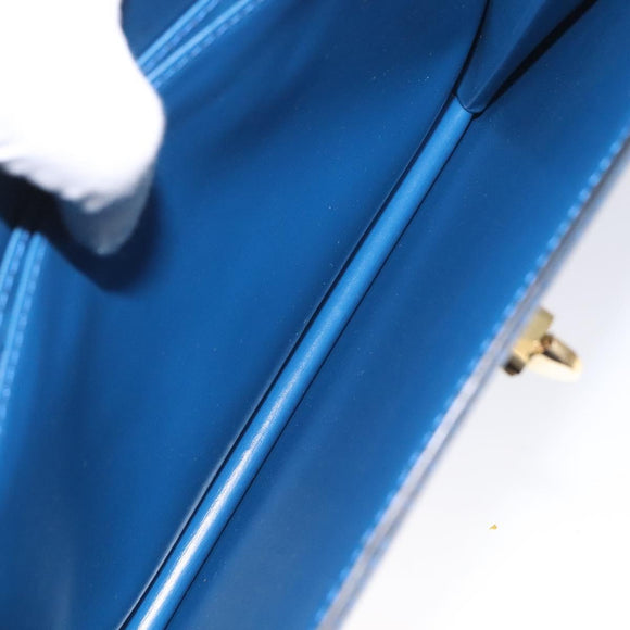 LOUIS VUITTON Epi Capuchin Shoulder Bag Blue M52345 LV Auth 110329