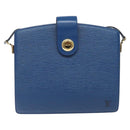 LOUIS VUITTON Epi Capuchin Shoulder Bag Blue M52345 LV Auth 110329A-13